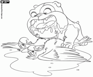 desenho de Luiz, Blu e Jewel para colorir