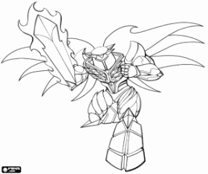 desenho de Luminor, Gormiti Mythos para colorir