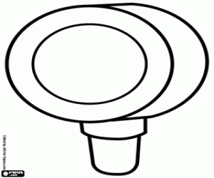 desenho de Lupa pequena. Lupa para colorir