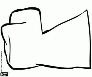 desenho de Luva do mergulhador para colorir