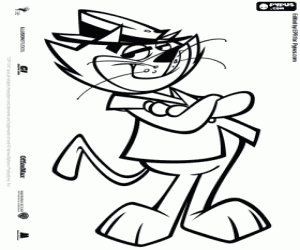 desenho de O líder dos gatos, Top Cat para colorir