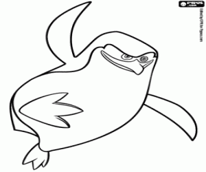 desenho de O líder pinguim é Skipper para colorir