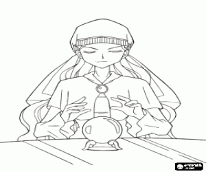 desenho de Madame Taki de Mermaid Melody para colorir