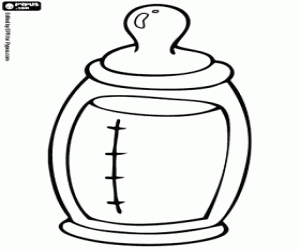 desenho de Uma mamadeira para alimentar para colorir