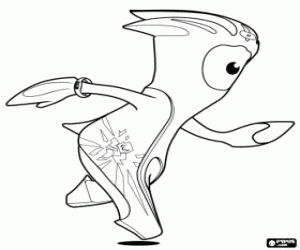 desenho de Mandeville, Jogos Olímpicos Londres 2012 para colorir