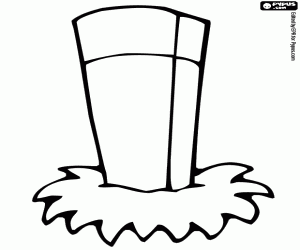 desenho de Um marco de concreto na estrada para colorir