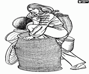 desenho de Marion, protagonista feminina para colorir