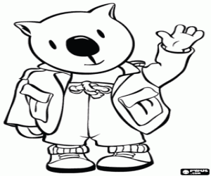 desenho de O marsupial Ned para colorir
