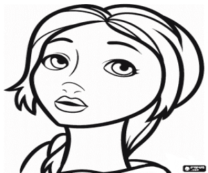 desenho de Mary Katherine, personagem de Epic para colorir