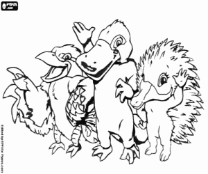 desenho de Mascotes de Sydney 2000 para colorir