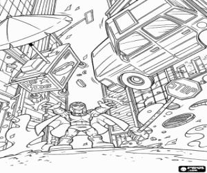 desenho de O mau Magneto, SuperHeroSquad para colorir
