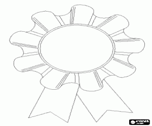 desenho de Uma medalha para os pais para colorir