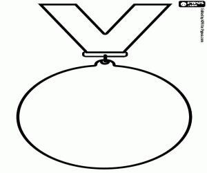 desenho de Uma medalha para pendurar para colorir
