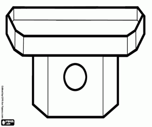 desenho de Uma mesinha japonesa para colorir