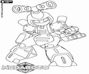 desenho de Metabee, o Medabot do Ikki para colorir