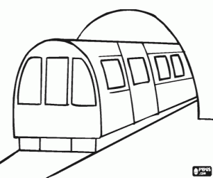 desenho de Metropolitano - Metrô para colorir