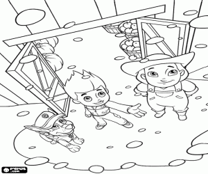 desenho de Missão cumprida para os PawPatrol para colorir