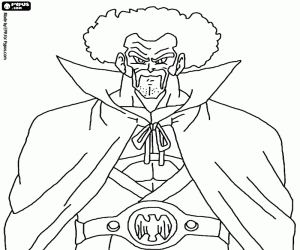 desenho de Mister Satan, um aliado de Cell para colorir