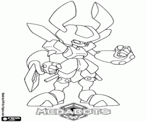 desenho de Um misterioso Medabot, Rokusho para colorir