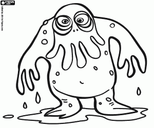 desenho de Um monstro, Cthulhu para colorir