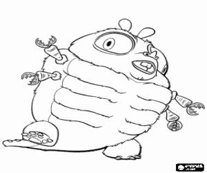 desenho de Um monstro, um inseto gigante para colorir