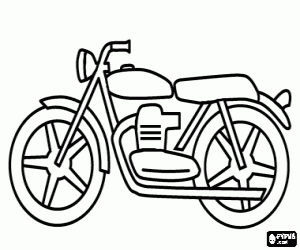 desenho de Montesa Impala, uma motocicleta para colorir