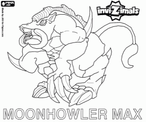 desenho de Moonhowler Max, um Invizimals para colorir