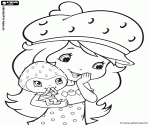 desenho de Moranguinho e Berrykin para colorir