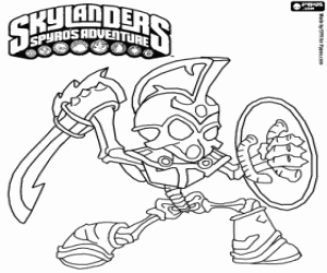 desenho de O morto vivo Skylander Chop Chop para colorir