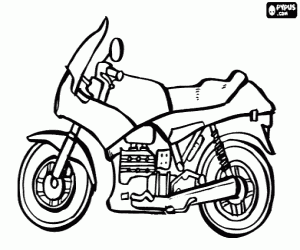 desenho de Moto estrada para colorir