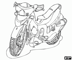 desenho de Moto ou motocicleta para colorir