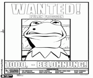 desenho de Muppets Most Wanted para colorir