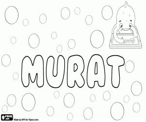 desenho de Murat, variante de Murad para colorir