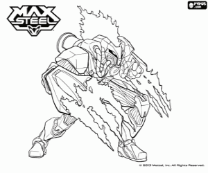 desenho de Um mutante de Max Steel, ToxZon para colorir