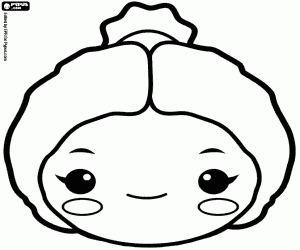 desenho de Máscara da deusa Diana ou Artemis para colorir