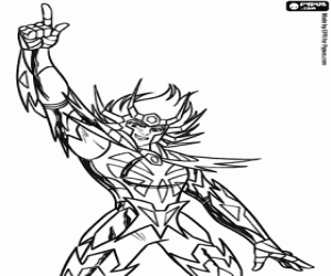 desenho de Máscara da morte, Saint Seiya para colorir