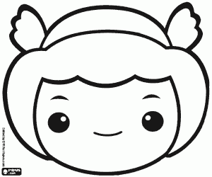 desenho de Máscara de mercúrio. Máscara de Hermes para colorir