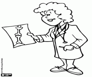 desenho de Médico de Traumatologia e Ortopedia para colorir