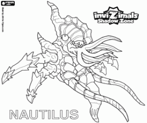 desenho de Nautilus, Invizimals A nova dimensão para colorir