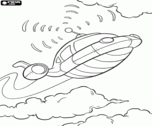 desenho de Nave espacial dos Little Einsteins para colorir
