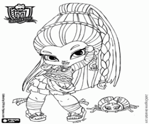 desenho de Nefera de Nile, Baby Monster High para colorir