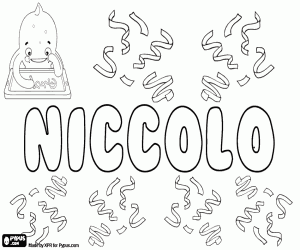 desenho de Niccolò, variante de Nicolò para colorir