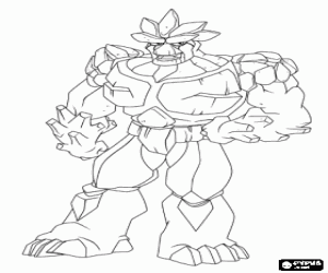 desenho de Nick, o Senhor da Terra para colorir