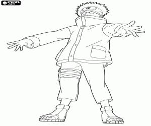 desenho de O ninja Shino Aburame para colorir