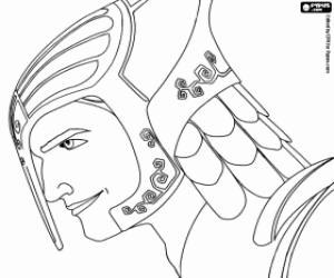 desenho de Nod, guerreiro dos Homens Folha para colorir