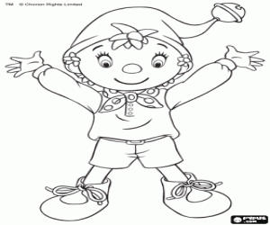 desenho de Noddy da cidade dos brinquedos para colorir