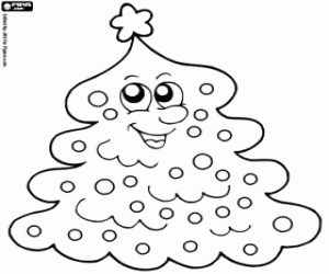 desenho de O abeto de Natal para colorir
