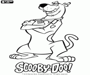 desenho de O famoso cão Scooby Doo para colorir