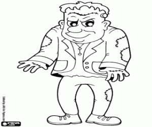 desenho de O monstro de Frankenstein para colorir