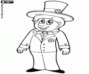 desenho de O noivo para colorir